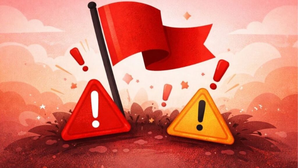 Cách xử lý khi phát hiện red flag trong tình yêu